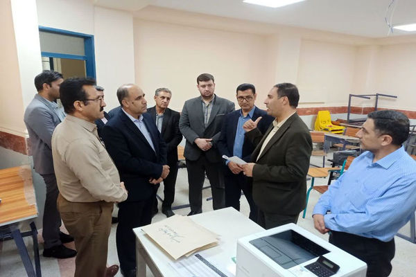 بازدید ناظران وزارتی و مدیرکل آموزش و پرورش استان بوشهر از حوزه ارزیابی آزمون استخدامی استان بوشهر