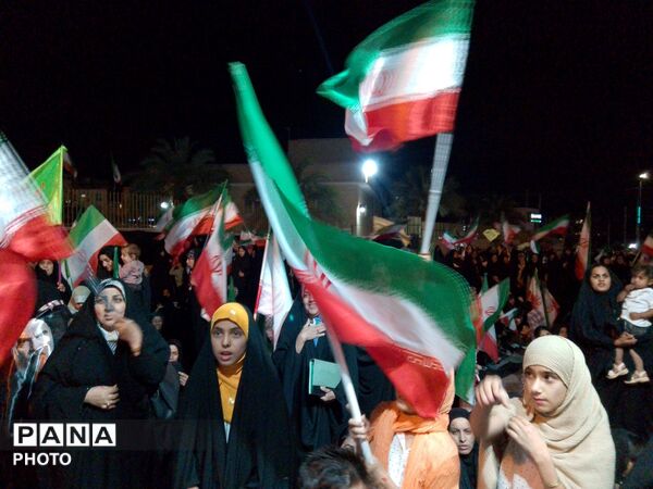 حماسه‌ای دیگر در شهرستان کهنوج با حضور مردم 