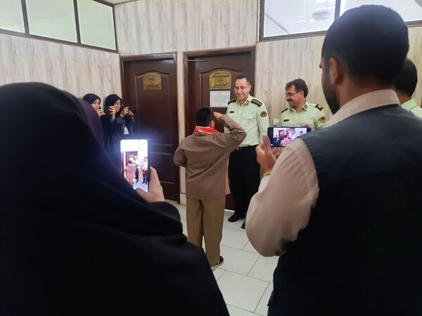 دیدار دانش آموزان پیشتاز با پرسنل نیروی انتظامی نیشابور