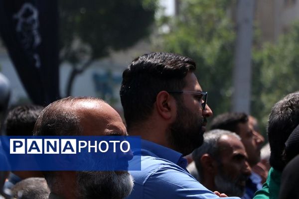 وداع با پیکر مطهر شهید حسین امیرعبدالهیان در شهرستان ری