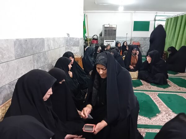 مراسم ایام فاطمیه در مسجد پنج تن آشخانه