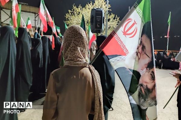 هم صدایی مردم شهر بار در حمایت از آرمان ها 