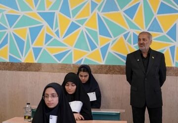 حضور وزیر آموزش و پرورش در جمع داوطلبان آزمون مدارس سمپاد و نمونه دولتی مشهد