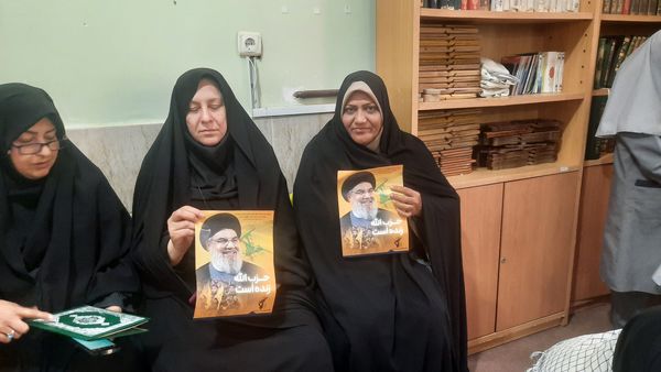 مراسم هفتمین روز شهادت‌ سید مقاومت در ناحیه۶ مشهد 