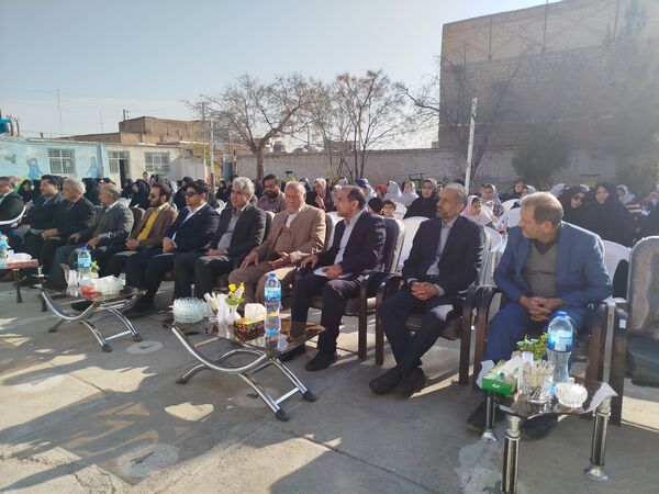 آیین افتتاح پایگاه نهضت سواد آموزی در دبستان شهید نجفی فدافن