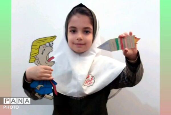 موشک‌های مقاومت  در دست دختران لالجین