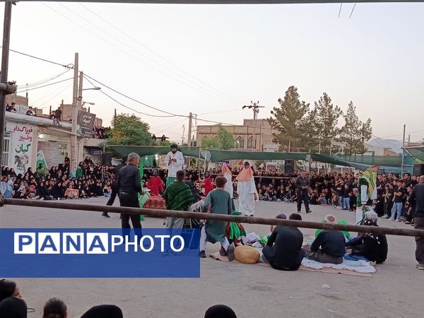 تعزیه خوانی روز عاشورا در دهستان رزق‌آباد