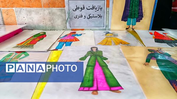 نمایشگاه دست‌سازه‌ها و غذاهای محلی دانش‌آموزان مارگون