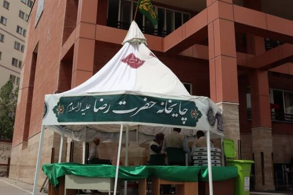 پرچم گردانی آستان قدس رضوی در مدارس منطقه پردیس به مناسبت دهه کرامت