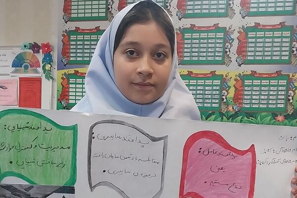 برگزاری نمایشگاه به مناسبت «هفته پدافند غیرعامل» در دبستان شهید مجید مجیدی ناحیه دو شهرری 