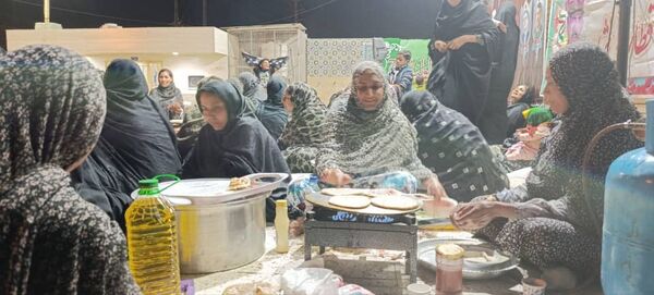 برپایی موکب خودجوش مردمی در مسجد صاحب‌‌‌الزمان لردمنجلی میناب