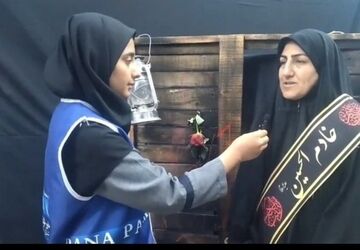 اجتماع عزاداران فاطمی در مصلای هشتگرد