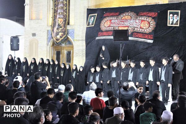عزاداری شهادت حضرت رقیه(س) با حضور دانش‌آموزان ناحیه یک قم