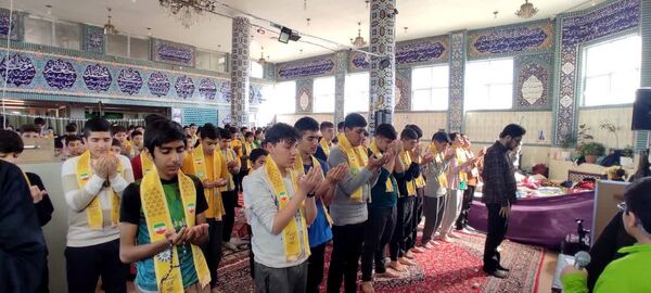 لحظاتی با معتکفین پیشتاز «مدرسه فلسطین» 