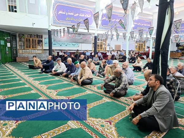 عزاداری سالروز شهادت امام حسن عسکری (ع) در مسجد صاحب‌الزمان آشخانه