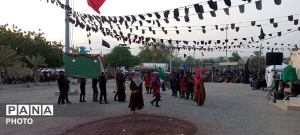 مراسم عاشورای حسینی در مسجد حضرت ابوالفضل (ع) شهر شمیل بندرعباس