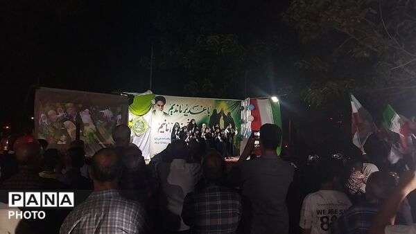 نود و پنجمین شب از شب های مقاومت بلوار جمهوری نیشابور در قاب پانا 