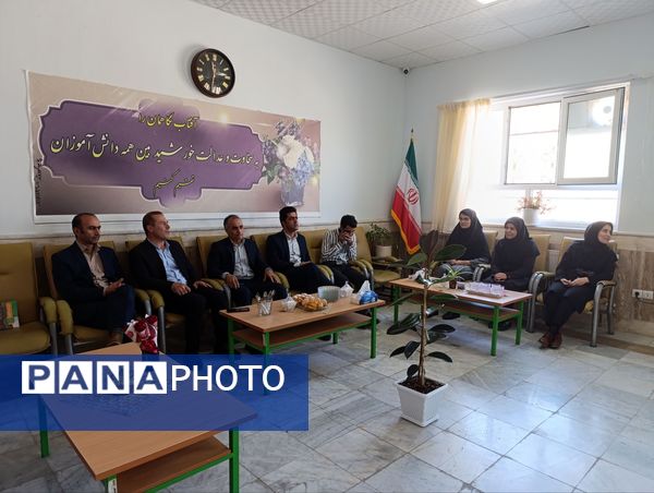 بازدید مسئولان آموزش و پرورش از مدارس سطح شهر سملقان به‌مناسبت هفته معلم