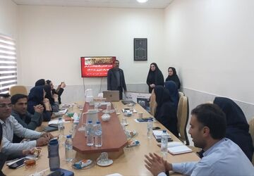 نشست تخصصی اداره اوقاف و امور خیریه شهرستان جم و شبکه بهداشت و درمان شهرستان 