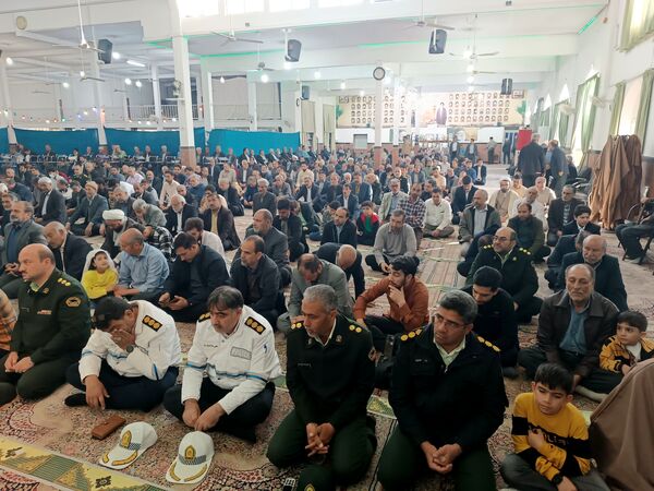 پایان یک ماه بندگی خداوند و نماز عید فطر در گناباد