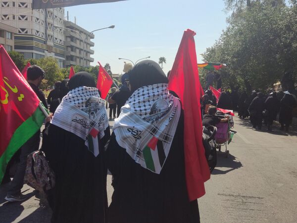 مراسم پیاده‌روی و عزاداری دلدادگان اربعین در شیراز