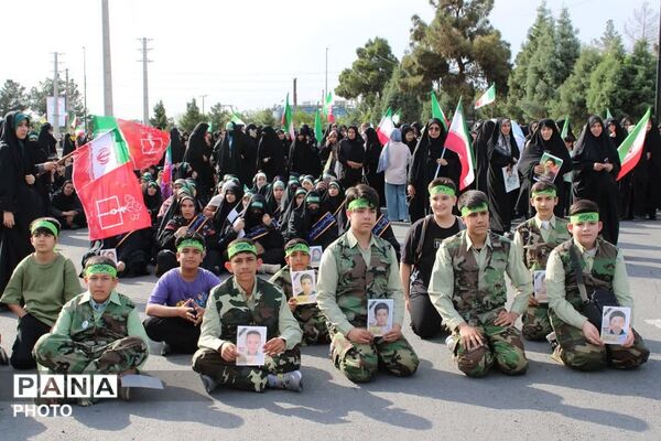 رزمایش اقتدار جان فدا برای ایران امام رضایی در چهاردانگه