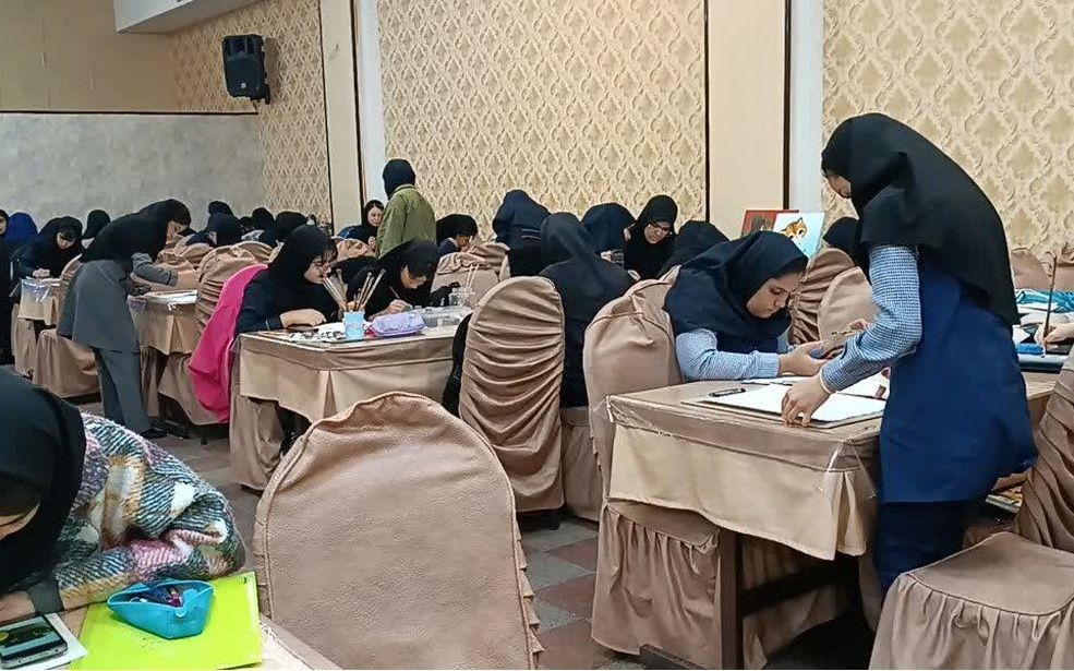 مرحله شهرستانی هنرهای تجسمی بافق با حضور منتخبین متوسطه اول و دوم