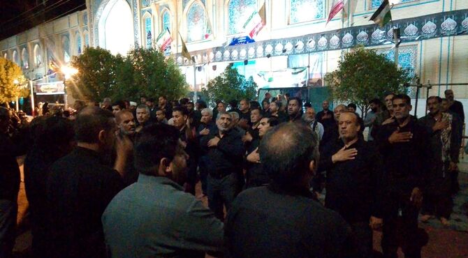 مراسم عزاداری ماه محرم در حوزه علمیه شهرستان کهنوج