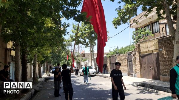 راهپیمایی صبح تاسوعا با حضور هیئت ابوالفضلیون رسالت 