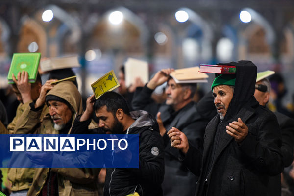 مراسم احیاء سومین شب قدر در مسجد مقدس جمکران