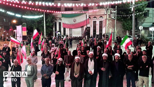 مراسم عزاداری شب های دهه اول محرم در شهرستان درگزین با حضور عزاداران شهر شاهنجرین