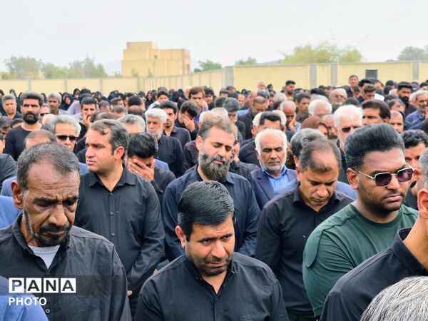 مراسم تشییع پیکر مطهر شهید اسماعیل آزادگرمی در کرمان