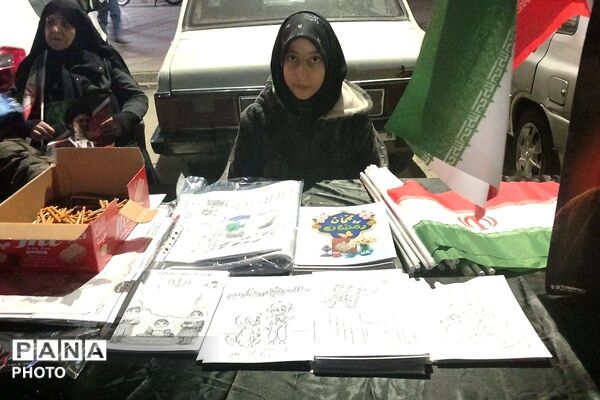 عهد معلمان و دانش‌آموزان با رهبر شهید در موکب فرهنگیان
