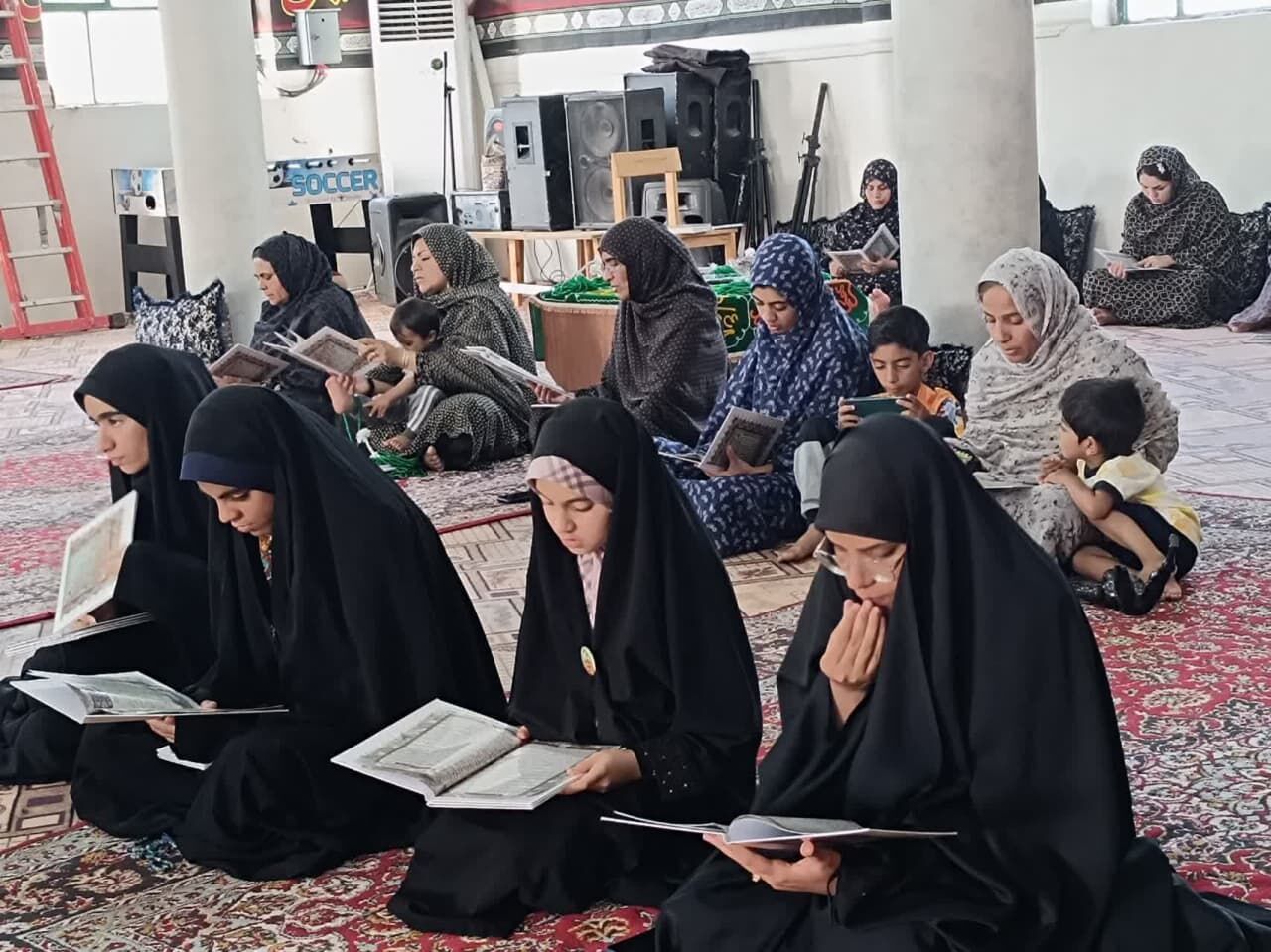 حسینیه‌ قمربنی‌هاشم‌(ع) در فراق‌یار و همراهانش به سوگ نشست