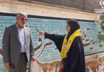 نواختن زنگ نماز در دبیرستان شهید محمدی پور خلیل آباد