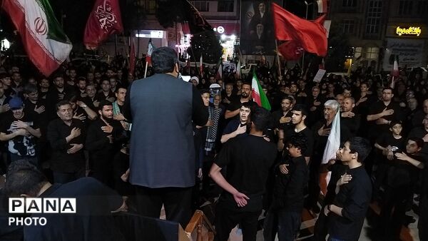 شب تاسوعا در بلوار فضل نیشابور 