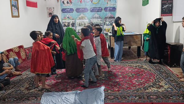 برپایی مهد آدینه نور در مسجد صاحب الزمان آشخانه 