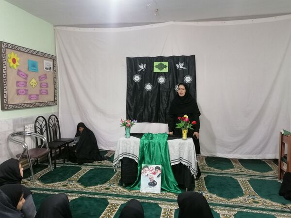 عزاداری وفات حضرت ام البنین در دبیرستان حاج مهدی روحانی ارغا 