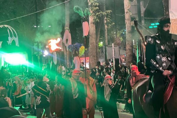 حرکت نمادین کاروان اسرای کربلا در دماوند