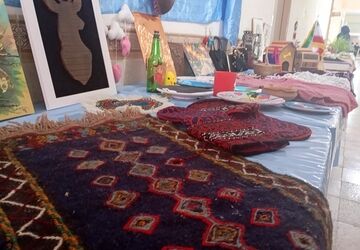 برگزاری نمایشگاه هنر هفته ماها در مدرسه فضیلت فاروج