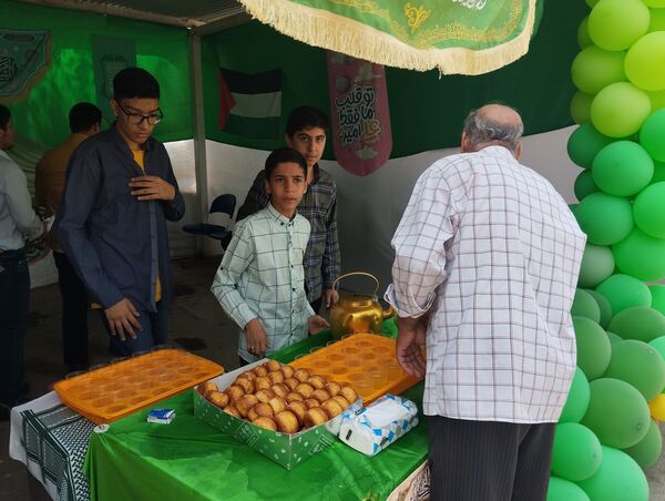 موکب دبیرستان ناصر در آموزش  و پرورش ناحیه ۷
