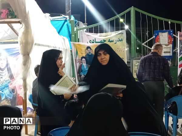 مراسم یادبود رهبر شهید در موکب آموزش و پرورش علی آبادکتول