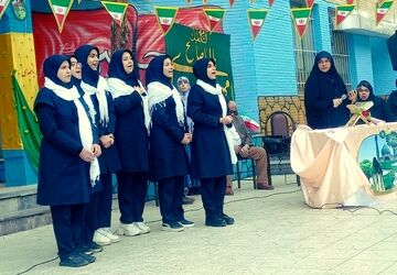شکوه جشن‌فجر و نیمه شعبان در دبیرستان اهل البیت(ع) ناحیه ۴ کرج
