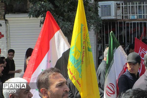 جاماندگان از قافله عشق؛ راهپیمایی اربعین حسینی در اسفراین 