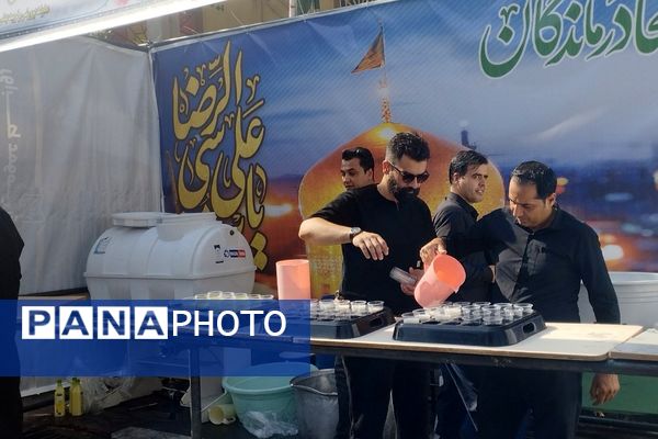 از غرفه‌های فرهنگی تا خدمت‌رسانی مردمی؛ پیشوا در سوگ رضوی