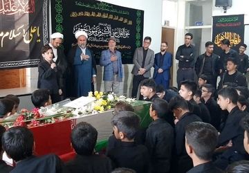 استقبال از شهید گمنام در دبیرستان امام حسین زارچ