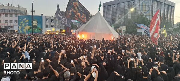 آیین خیمه سوزان عصر عاشورا در مشهد