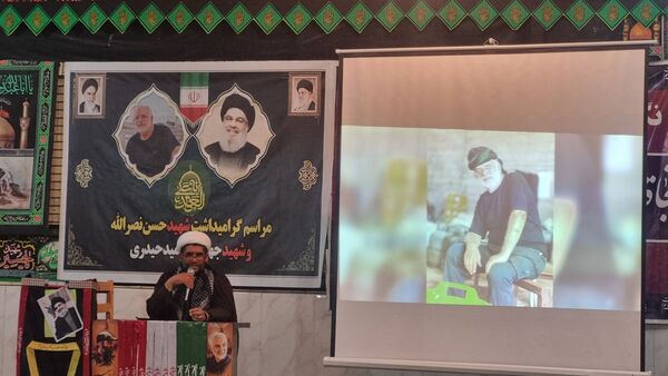 مراسم گرامیداشت شهید جهادگر حاج حمید حیدری در روستای مزرعه شهید بهشتی 