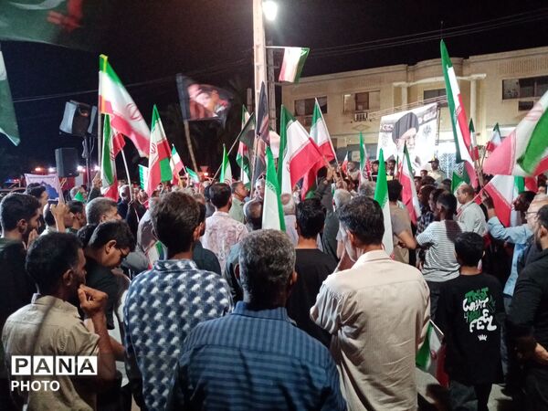 مردم فین هرمزگان با آرمان‌های انقلاب اسلامی