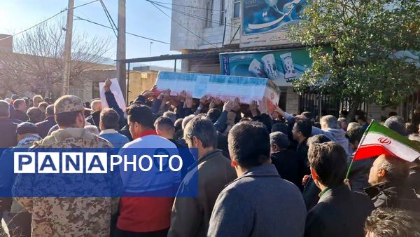 تشییع پیکر شهید ابوالفضل عرب در شهرستان گالیکش